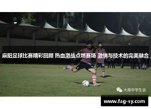 麻阳足球比赛精彩回顾 热血激战点燃赛场 激情与技术的完美融合